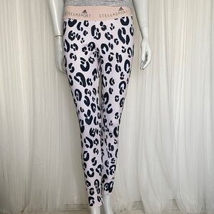 Adidas StellaSport Black and Cream Print Leggings